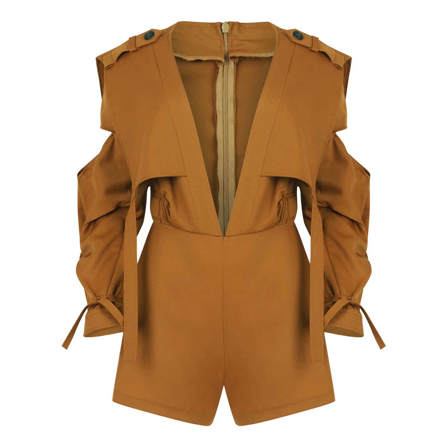 JORI YELIR One Piece With Trench Coat Details