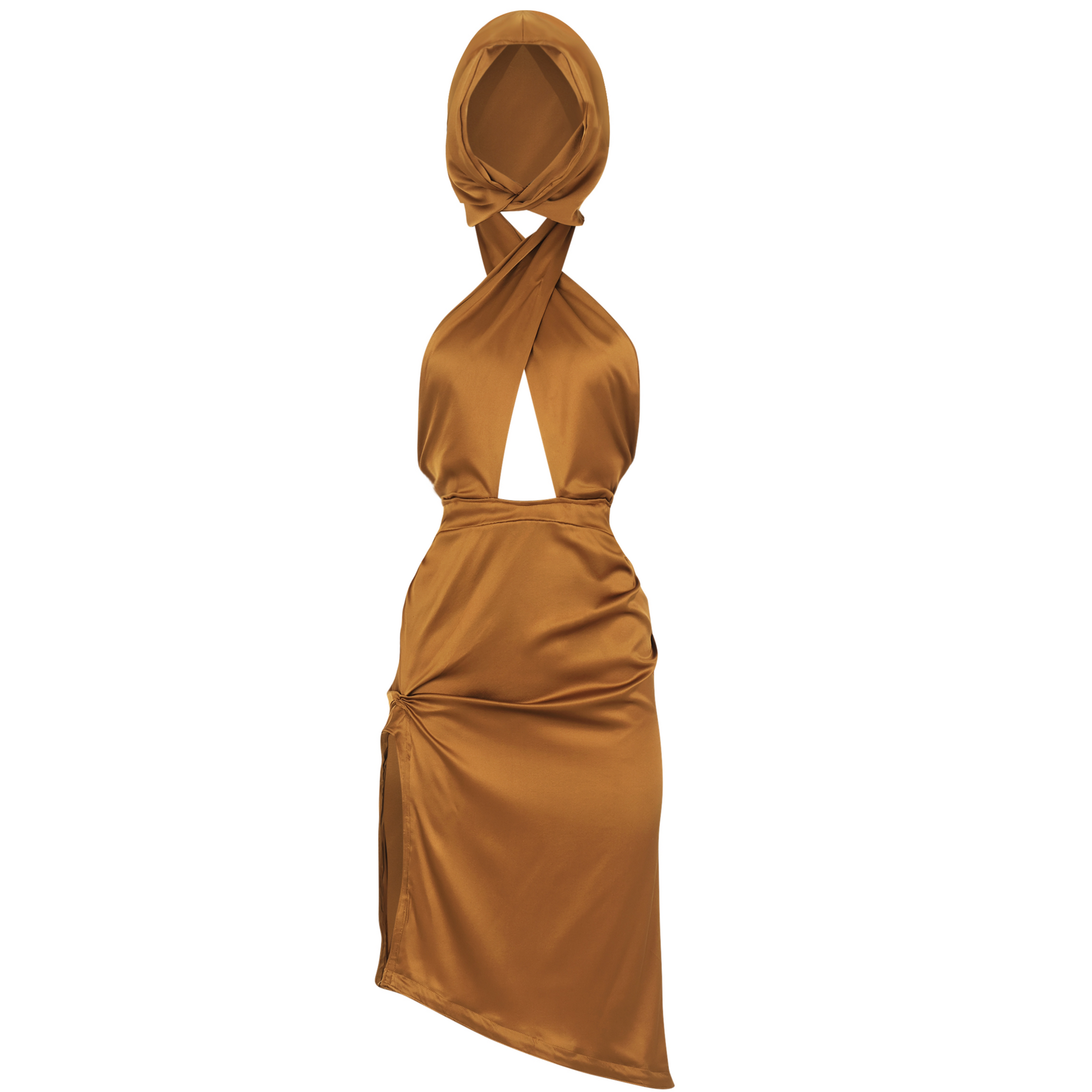 JORI YELIR Backless Hooded Dress With Front Detail Jori Yelir JORI YELIR Backless Hooded Dress With Front Detail Jori Yelir